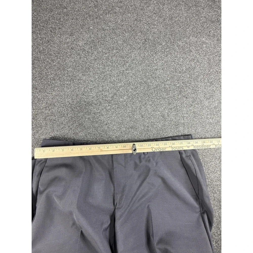 Hugo Boss Dress Pants 38R Navy Virgin Wool‎ Straight Leg Business Career